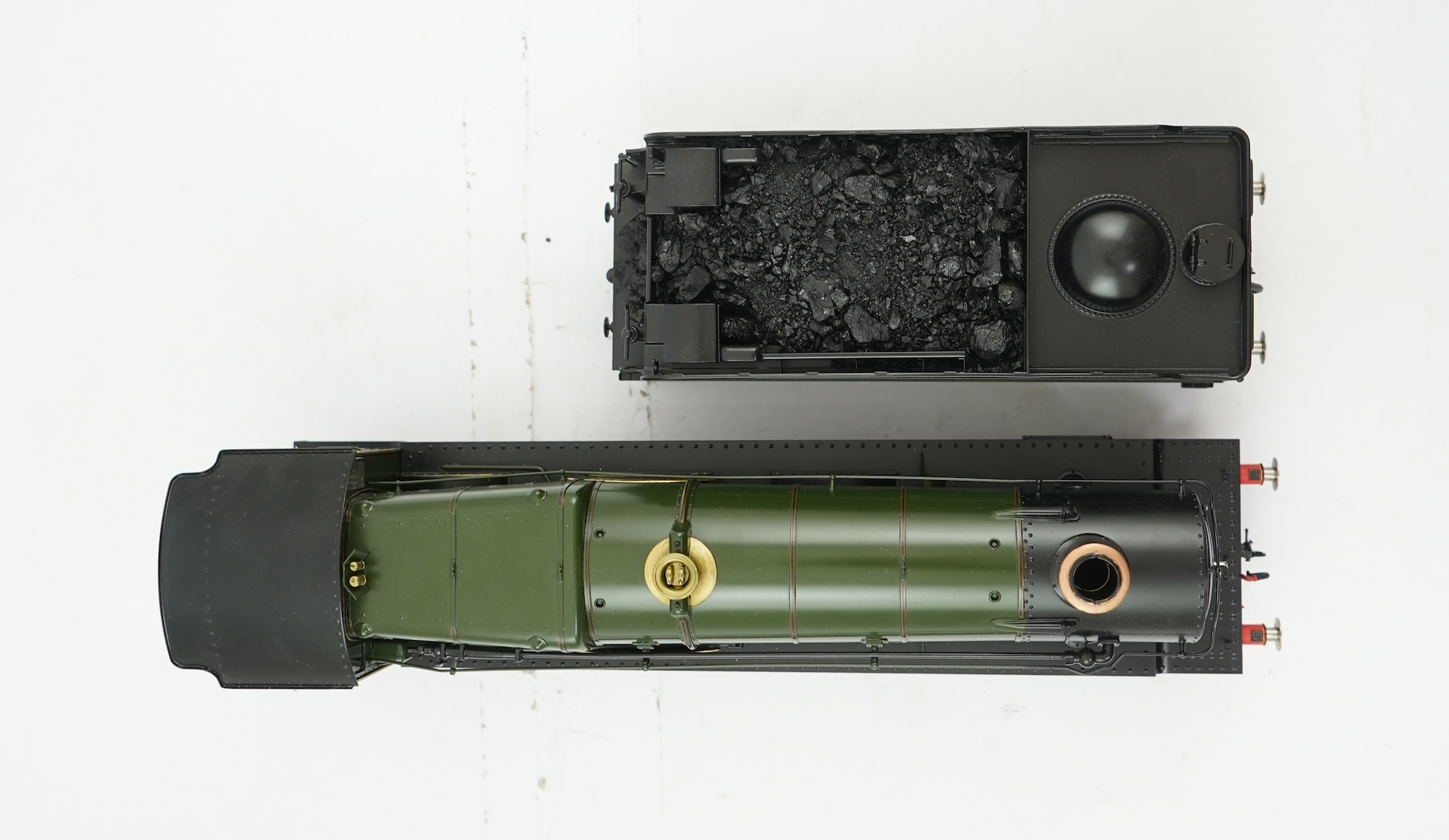 A Gauge One 1/32 scale Finescale Brass (by SanCheng, China) model of GWR Hall Class, Eaton Hall, 4921, 4-6-0 tender locomotive, powered for two rail operation, with original separate boxes for the locomotive and tender.